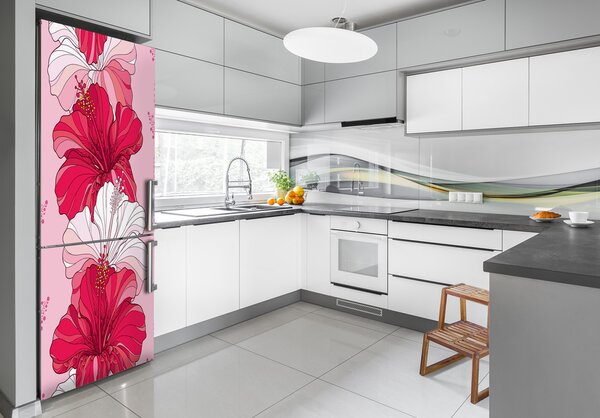 Dekor matrica hűtőre Hibiszkusz