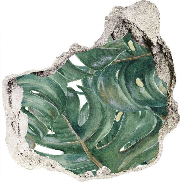 3d fali matrica lyuk a falban Monstera