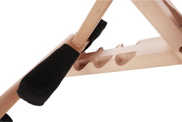 Ergonomikus térdelőszék, fekete/bükkfa, GROCO