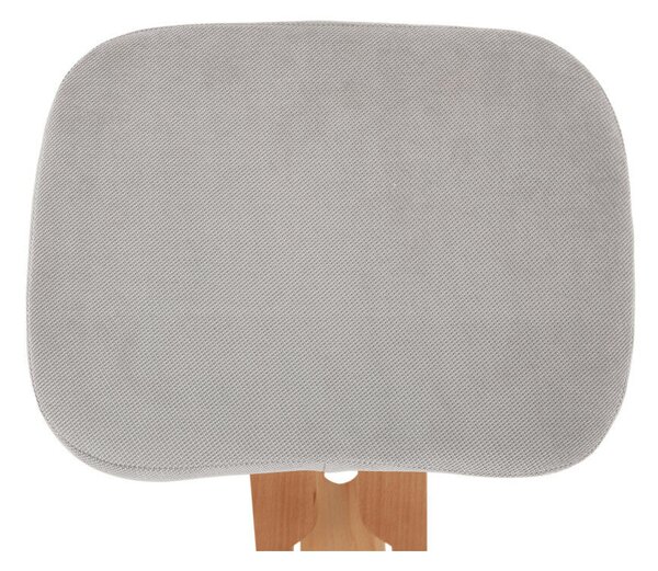 Ergonomikus térdelőszék, szürkésbarna Taupe/bükkfa, FLONET