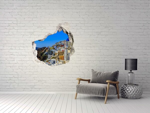 3d fali matrica lyuk a falban Santorini görögország