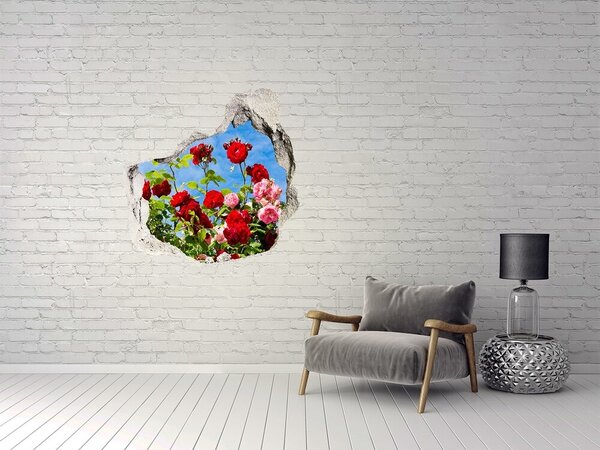 3d fali matrica lyuk a falban Vadrózsa