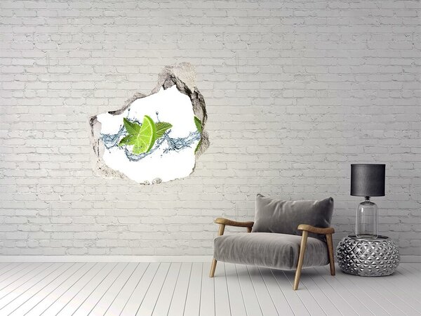 3d fali matrica lyuk a falban Mész