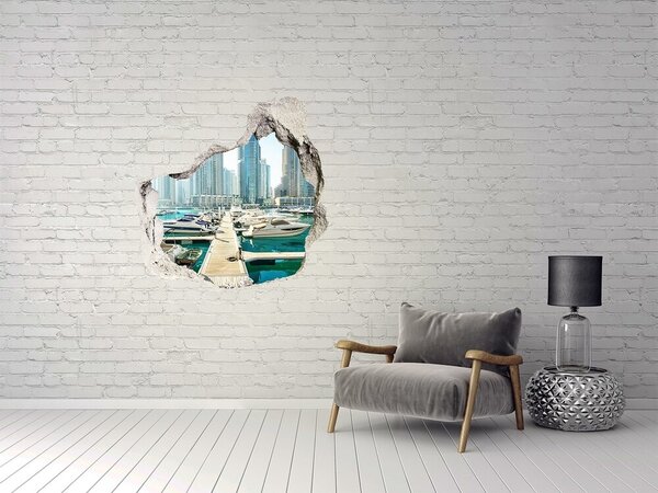 3d fali matrica lyuk a falban Marina dubai