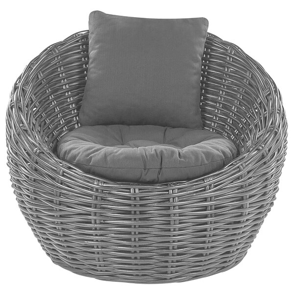 Kerti szék LERICI Rattan Fekete