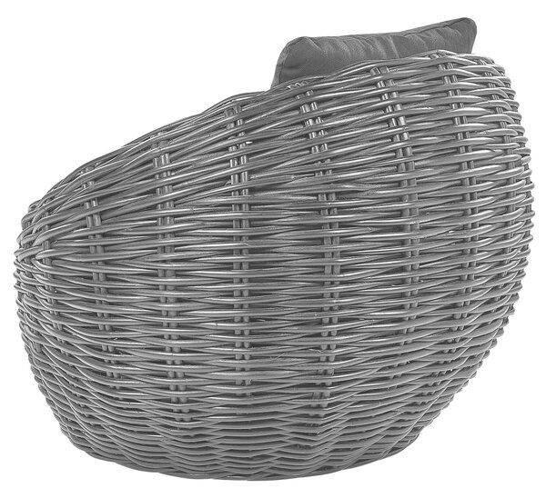 Kerti szék LERICI Rattan Fekete