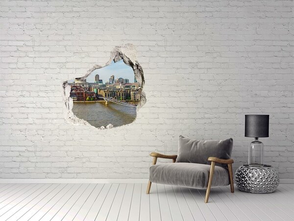 3d fali matrica lyuk a falban Thames london