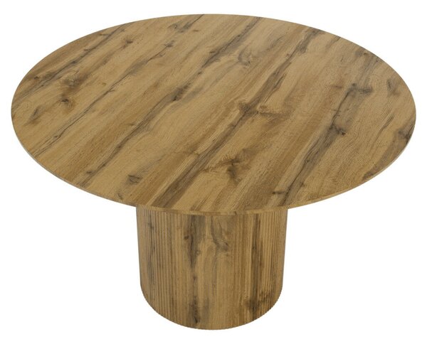 Étkezőasztal, tölgy, átmérő 120 cm, MAHIR TYP 2