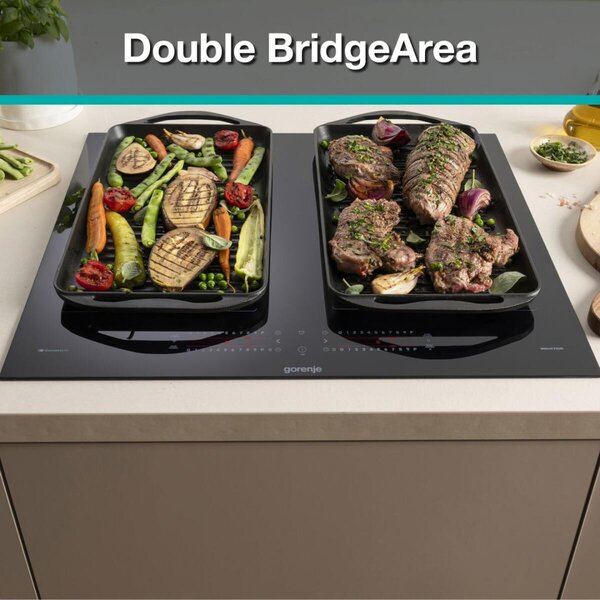 Gorenje GI6442BSCWF Beépíthető indukciós főzőlap, 4 AreaFlex zóna, slider vezérlés, Wifi
