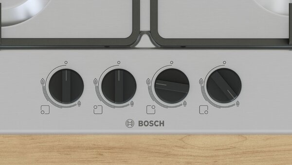 Bosch PGP6B5K60 Gázfőzőlap - nemesacél felület - Serie4