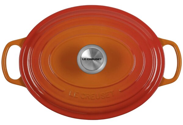 Le Creuset Signature 27cm Öntöttvas Főzőedény 4.1L - Narancssárga