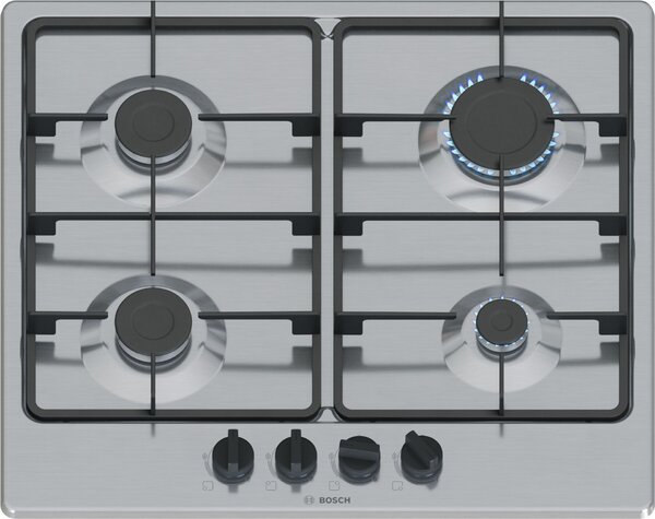 Bosch PGP6B5K60 Gázfőzőlap - nemesacél felület - Serie4