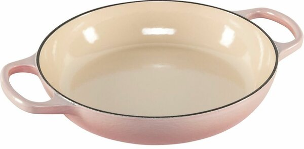 Le Creuset 26cm Öntöttvas Serpenyő Fedővel - Rózsaszín