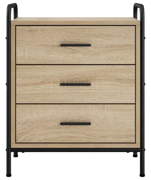 Éjjeliszekrény 2 db Sonoma Tölgy 48 x 36,5 x 60 cm Szerelt Fa