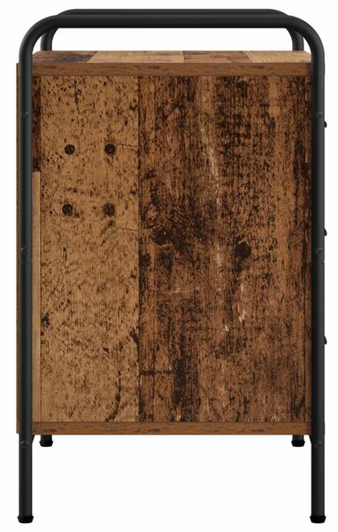 Éjjeliszekrény 2 db Antik Fa 48 x 36,5 x 60 cm Szerelt Fa