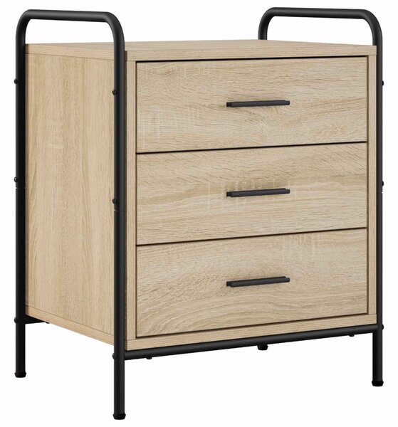 Éjjeliszekrény 2 db Sonoma Tölgy 48 x 36,5 x 60 cm Szerelt Fa