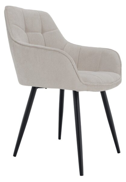 Design fotel, bézs/fekete, MARKEN