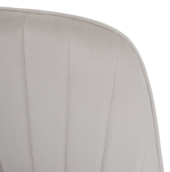 Design fotel, bézses szürke Velvet szövet, AURIL