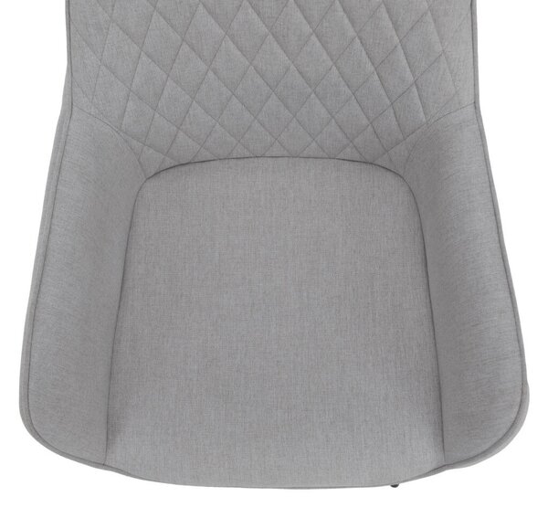 Design fotel, világosszürke/fekete, OSKOR