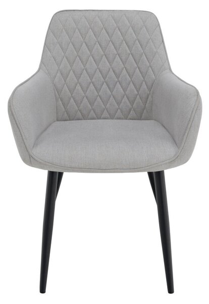 Design fotel, világosszürke/fekete, OSKOR