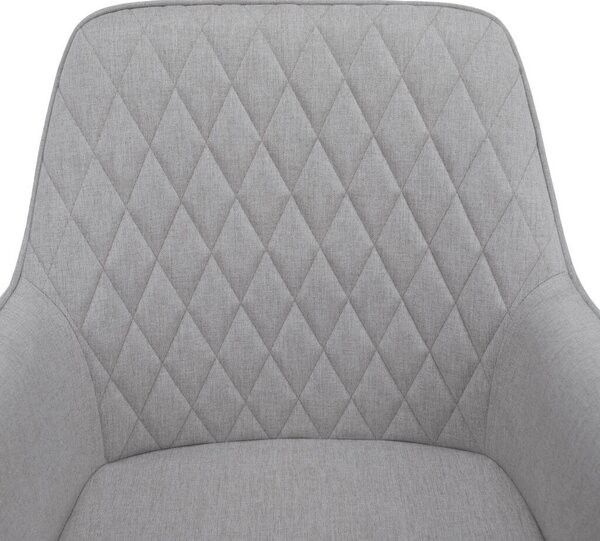Design fotel, világosszürke/fekete, OSKOR
