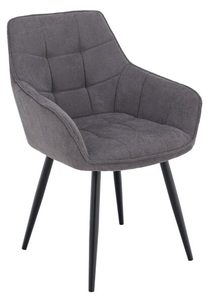 Design fotel, szürke/fekete, MARKEN