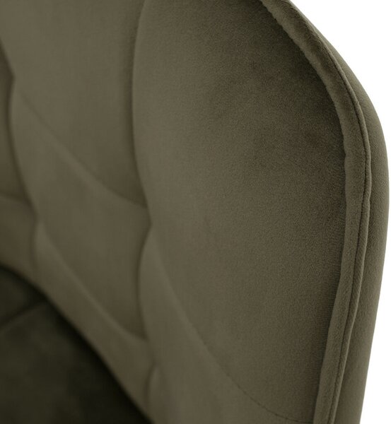 Design fotel, zöld Velvet/fekete, PETIN