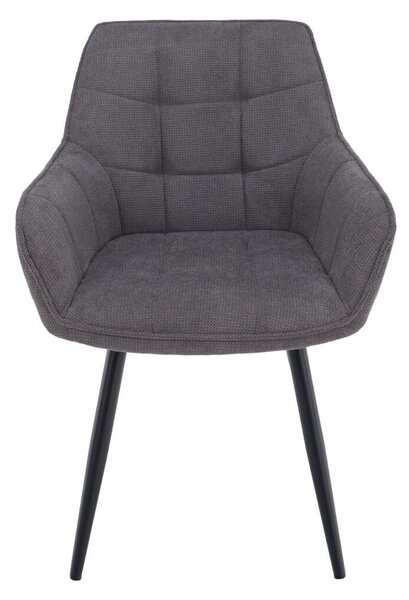 Design fotel, szürke/fekete, MARKEN