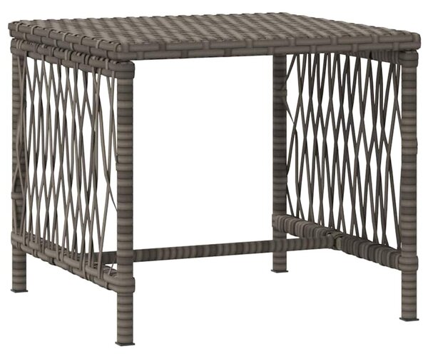 VidaXL Napozóágy párnával 2 pcs Szürke 35 x 35 x 32cm polirattan