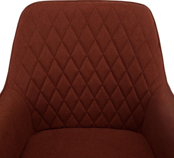 Design fotel, barna/fekete, OSKOR