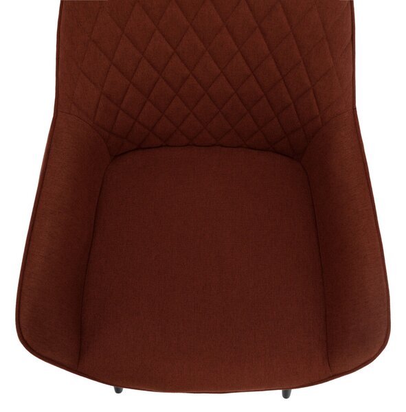 Design fotel, barna/fekete, OSKOR