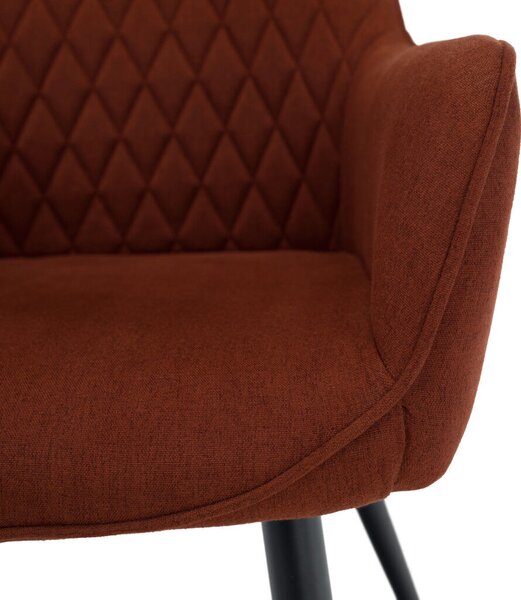 Design fotel, barna/fekete, OSKOR