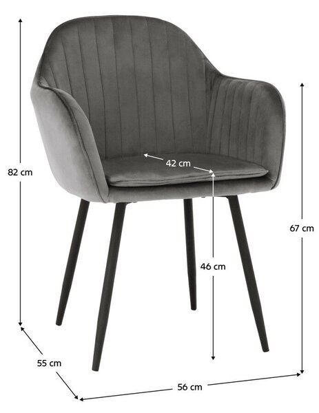 Dizájnos fotel, szürke Velvet anyag, ZIRKON