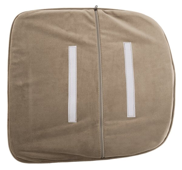 Dizájnos fotel, szürkésbarna Taupe Velvet anyag, ZIRKON
