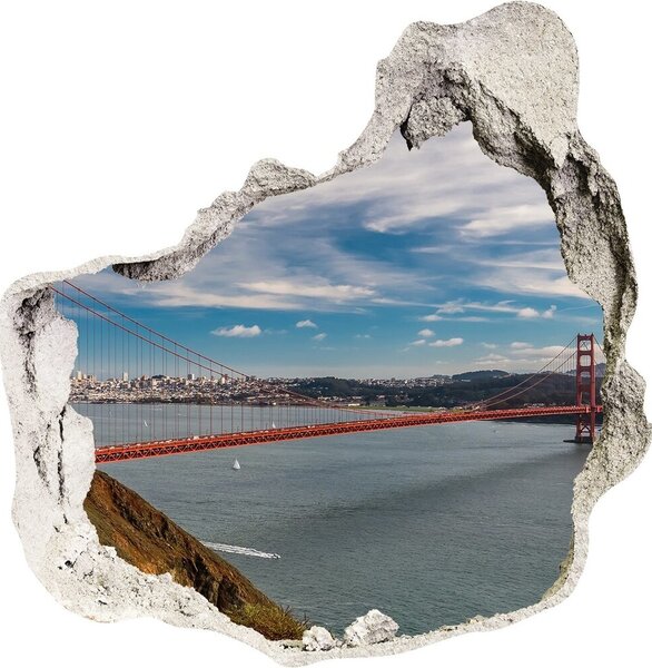 Fali matrica lyuk a falban Bridge, san francisco