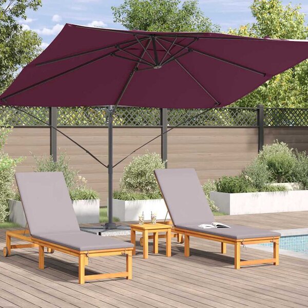 Cantilever Roma Napernyő Piros és Fekete 352 x 251 x 260 cm