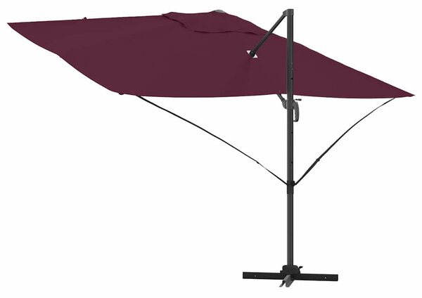 Cantilever Roma Napernyő Piros és Fekete 352 x 251 x 260 cm