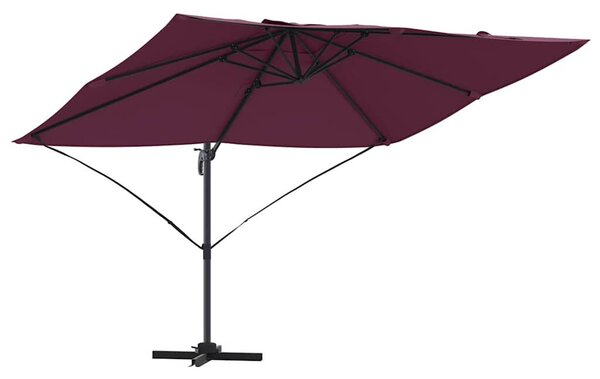 Cantilever Roma Napernyő Piros és Fekete 352 x 251 x 260 cm