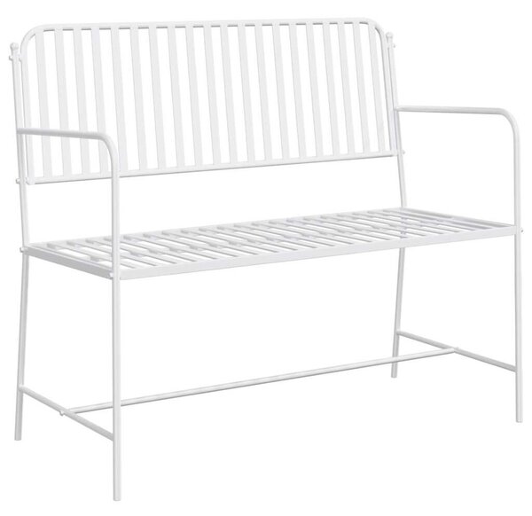 VidaXL Kerti pad Fehér 104 x 54 x 93cm Acél