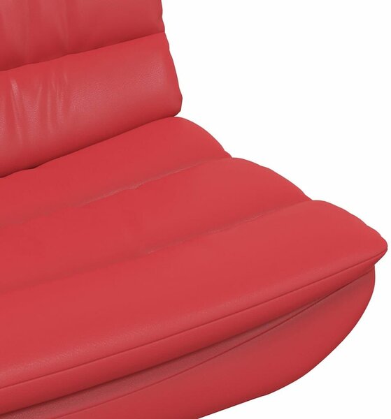 VidaXL Forgószék Piros 63 x 75 x 76 cm PU
