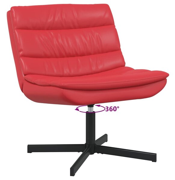 VidaXL Forgószék Piros 63 x 75 x 76 cm PU