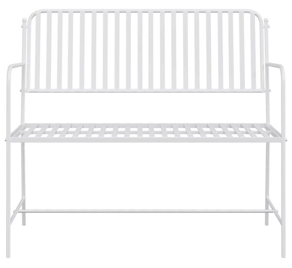 VidaXL Kerti pad Fehér 104 x 54 x 93cm Acél