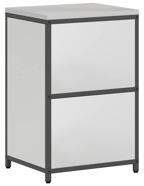 VidaXL Konyhai Tárolás HATTEM Ezüst 60 x 50 x 92 cm Acél
