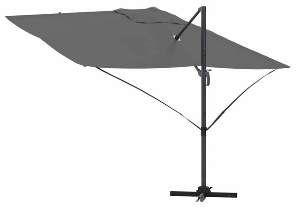 VidaXL Cantilever Roma Napernyő Antracit és fekete 352 x 251 x 260 cm