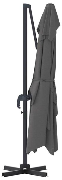 VidaXL Cantilever Roma Napernyő Antracit és fekete 352 x 251 x 260 cm