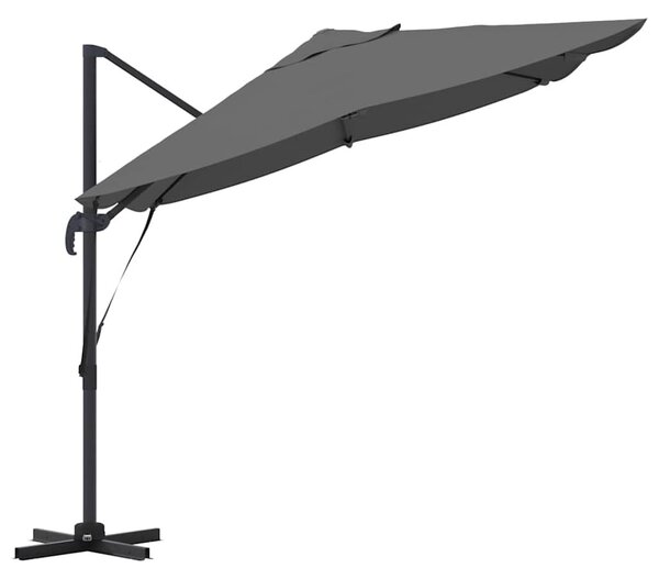 VidaXL Cantilever Roma Napernyő Antracit és fekete 352 x 251 x 260 cm
