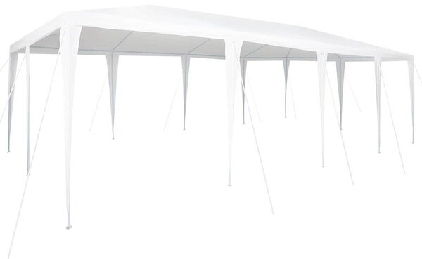 VidaXL Partysátor 800 x 400 x 266 cm, Poliészter és acél, Fehér