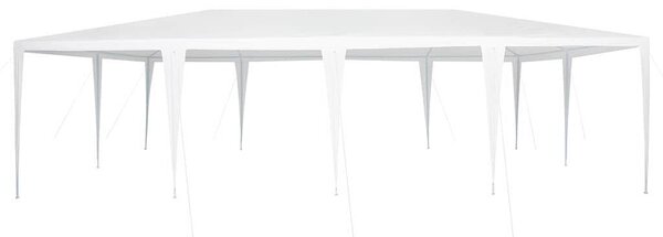 VidaXL Partysátor 800 x 400 x 266 cm, Poliészter és acél, Fehér