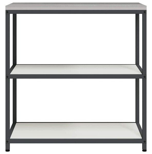 VidaXL Konyhai polcrendszer HATTEM Fehér 90 x 50 x 92 cm Acél