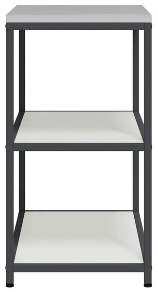 VidaXL Konyhai polcrendszer HATTEM Fehér 90 x 50 x 92 cm Acél